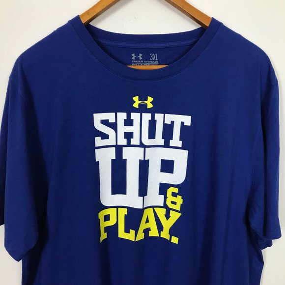 Under Armour Other - Under Armour Charged Cotton Men 3XL Blue T-Shirt